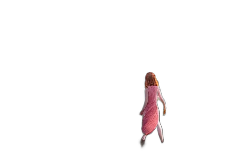 dress, hair, creature, robot transparent PNG cut-out