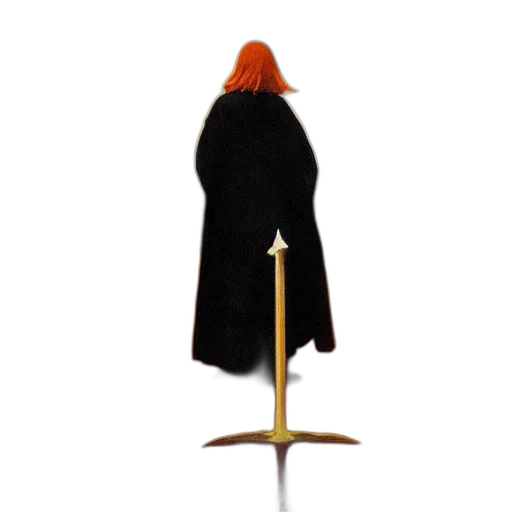 staff, jacket, umbrella, hat transparent PNG cut-out