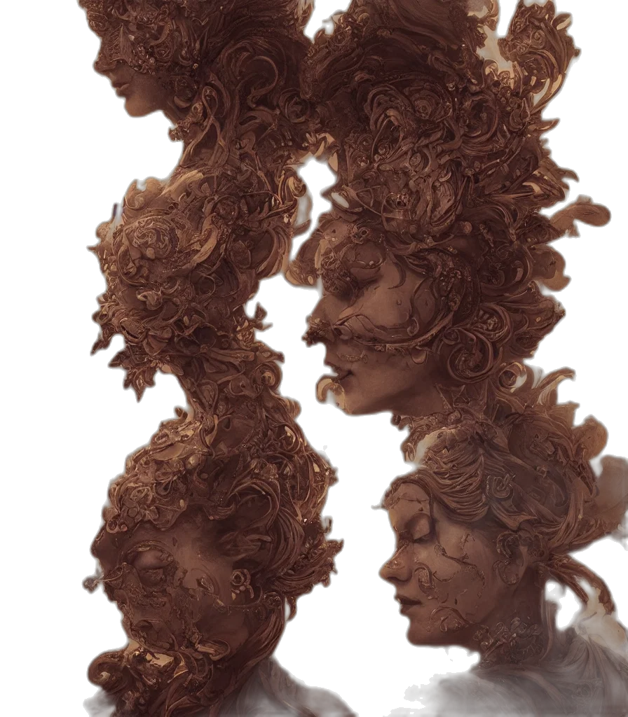 mask, crown, face, hair transparent PNG cut-out