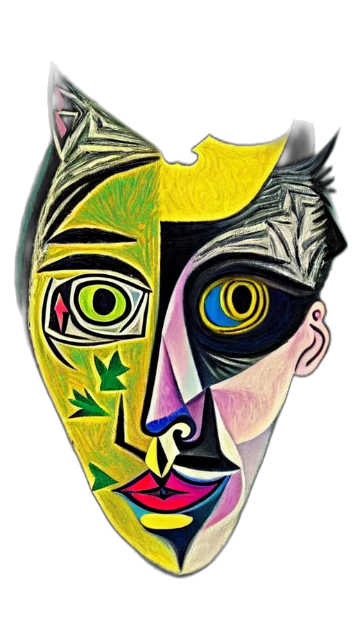 mask, face, crown, jewelry transparent PNG cut-out