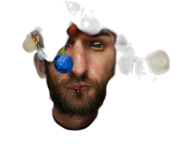face, hat, crown, staff transparent PNG cut-out