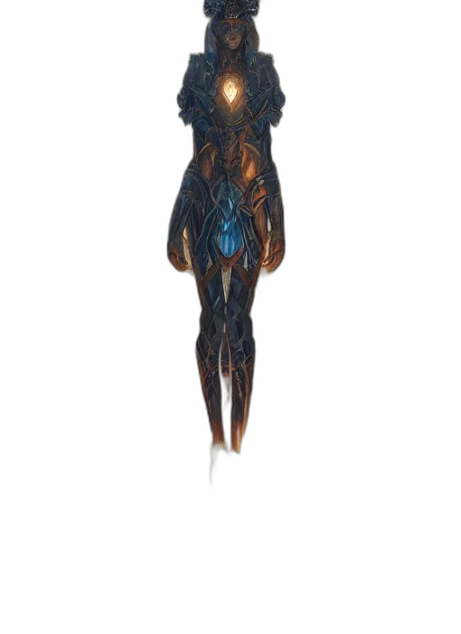 dress, creature, hair, mask transparent PNG cut-out