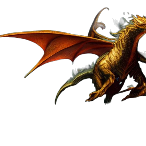 dragon, animal, creature, staff, fantasy art, concept art, pixel art, 3d render transparent PNG cut-out