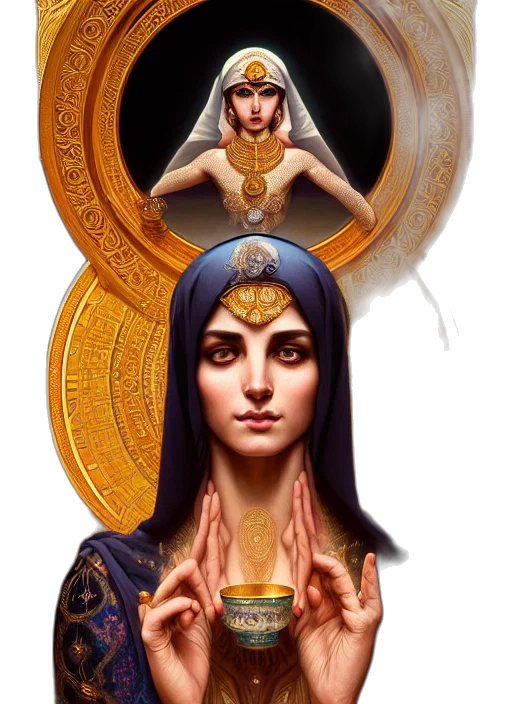 jewelry, crown, face, mask, fantasy art, concept art, pixel art, comic book art transparent PNG cut-out