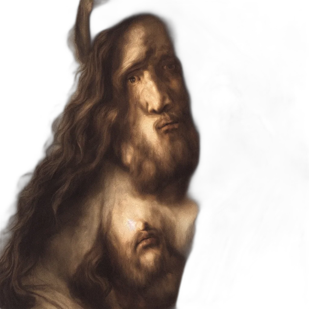 face, creature, hair, mask, photorealistic, concept art, fantasy art, oil painting transparent PNG cut-out