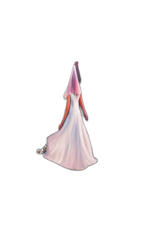 dress, umbrella, jewelry, staff, concept art, 3d render, fantasy art, pixel art transparent PNG cut-out