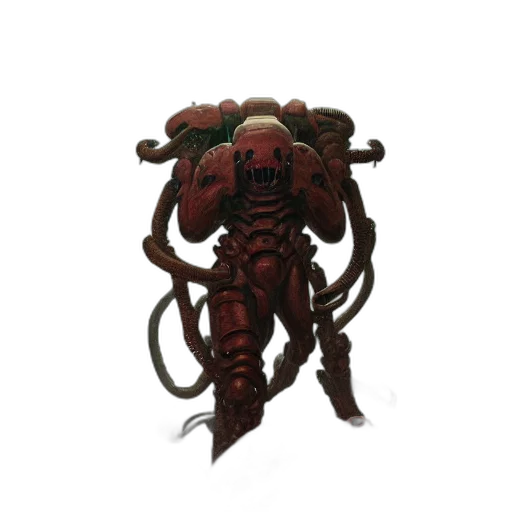 creature, mask, staff, robot transparent PNG cut-out