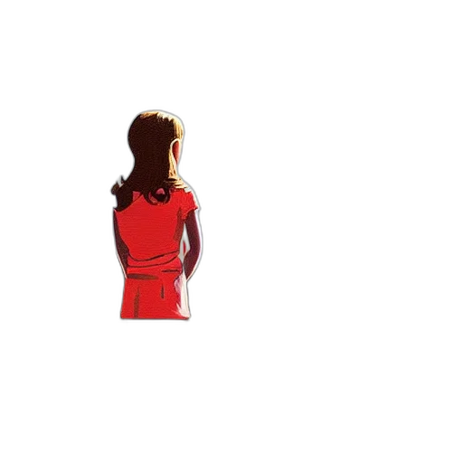 dress, jacket, hair, staff, pixel art, cartoon, concept art, comic book art transparent PNG cut-out