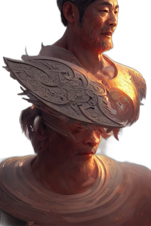 crown, mask, face, hat, fantasy art, concept art, photorealistic, 3d render transparent PNG cut-out