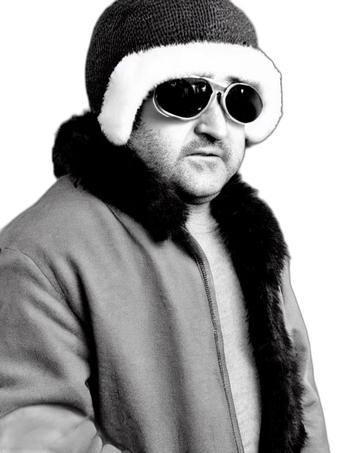 jacket, hat, animal, face transparent PNG cut-out