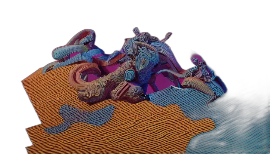dragon, crown, sword, robot, 3d render, concept art, vaporwave, fantasy art transparent PNG cut-out