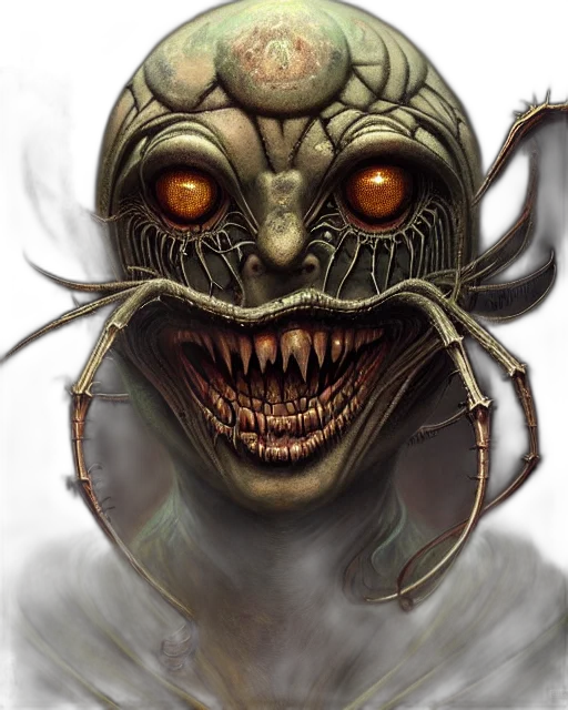 mask, creature, face, concept art, fantasy art, comic book art, photorealistic, giger transparent PNG cut-out