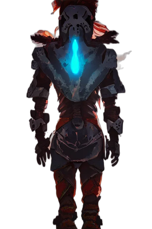 mask, staff, jacket, robot transparent PNG cut-out