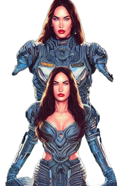 robot, comic book art, concept art, fantasy art transparent PNG cut-out