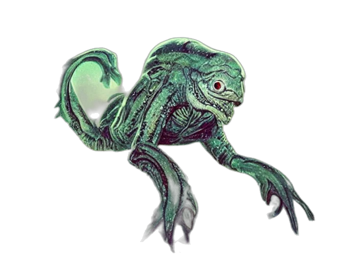 creature, dragon, animal, staff transparent PNG cut-out