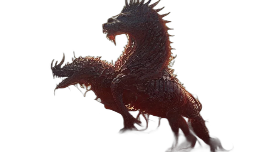 dragon, creature, animal, weapon transparent PNG cut-out