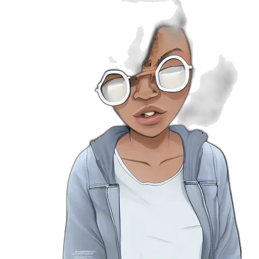jacket, face, cartoon, concept art transparent PNG cut-out