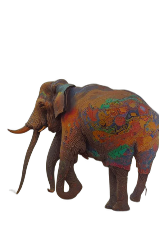 animal, creature, staff, 3d render transparent PNG cut-out