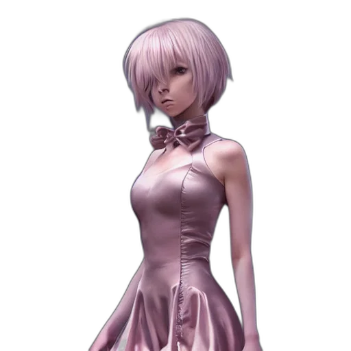dress, robot, staff, concept art transparent PNG cut-out