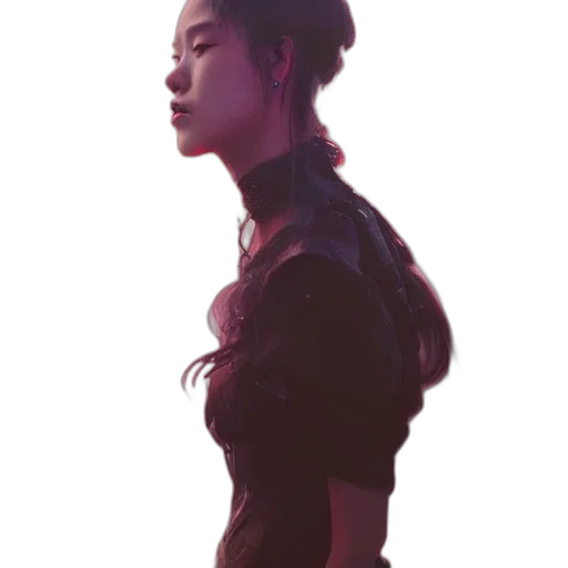jacket, dress, face, staff transparent PNG cut-out