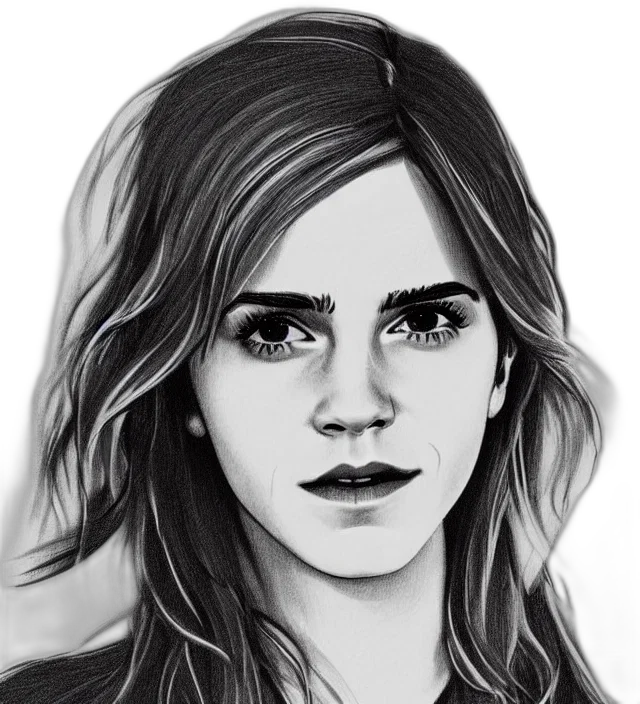 face, photorealistic, cartoon, comic book art, pencil sketch, one, line, drawing transparent PNG cut-out
