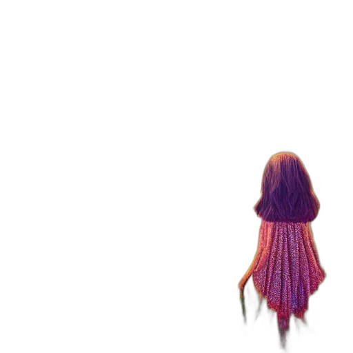 hair, dress, creature, animal transparent PNG cut-out