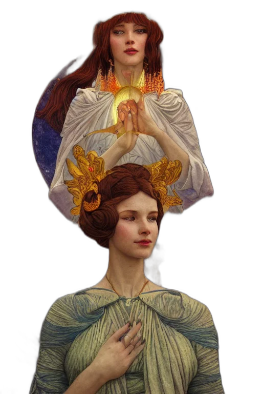 crown, hat, face, dress transparent PNG cut-out