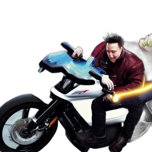 concept art, 3d render, photorealistic, comic book art, elon, musk, super, sayan transparent PNG cut-out