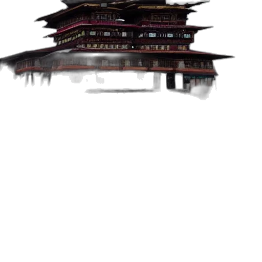 building, dragon, staff, crown transparent PNG cut-out