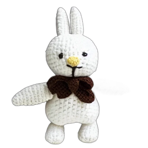 3d render, minimalistic, crocheted, plush transparent PNG cut-out