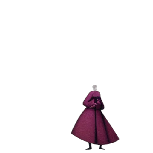 dress, jacket, staff, robot, concept art, 3d render, pixel art, cartoon transparent PNG cut-out