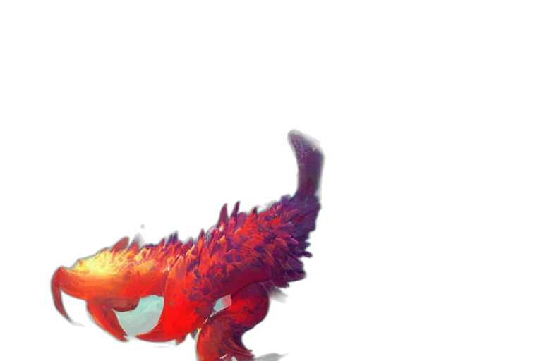dragon, creature, animal, staff transparent PNG cut-out