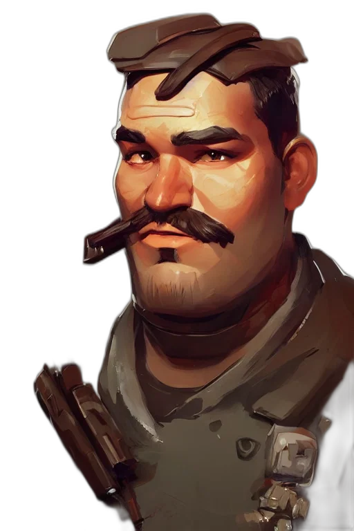 face, staff, weapon, concept art, fantasy art, comic book art, photorealistic, earth tones transparent PNG cut-out