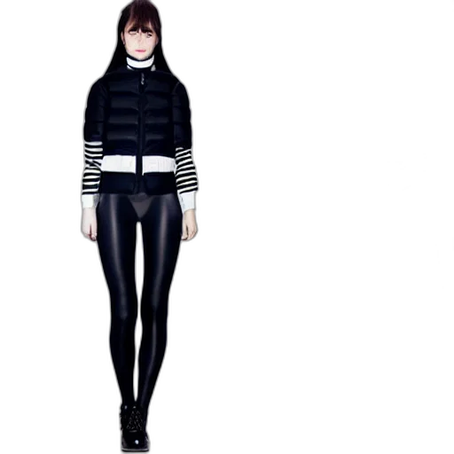 jacket, monochrome, dark, contemporary transparent PNG cut-out