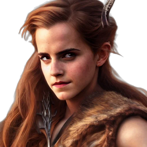 face, dragon, hair, crown, fantasy art, photorealistic, concept art, comic book art transparent PNG cut-out