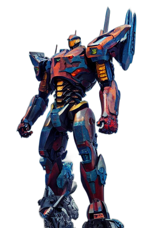robot, weapon, concept art, pixel art transparent PNG cut-out