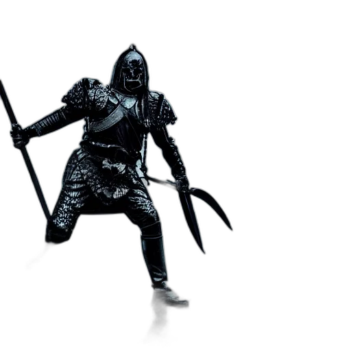 sword, weapon, staff, 3d render transparent PNG cut-out
