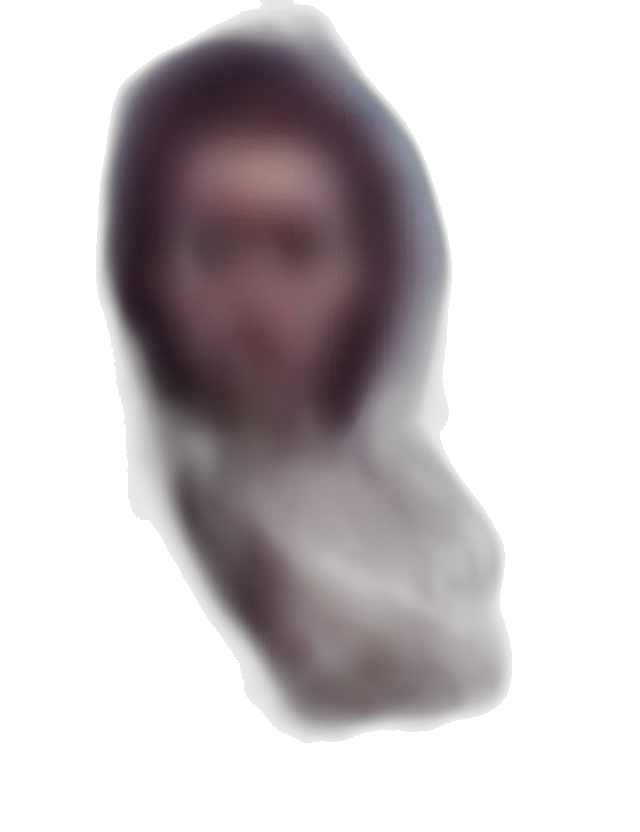 face, mask, creature, hair transparent PNG cut-out