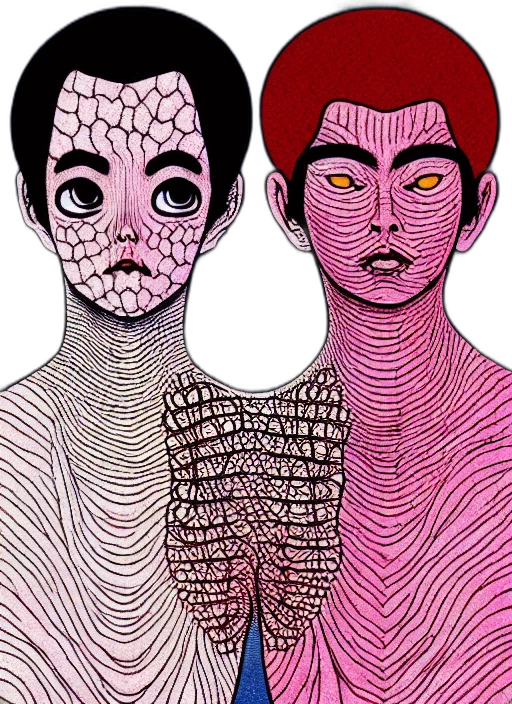 mask, face, creature, comic book art transparent PNG cut-out