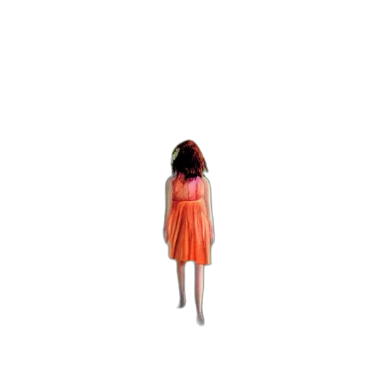 dress, hair, creature, robot transparent PNG cut-out