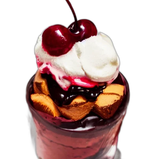 food, crown, photorealistic, 3d render transparent PNG cut-out