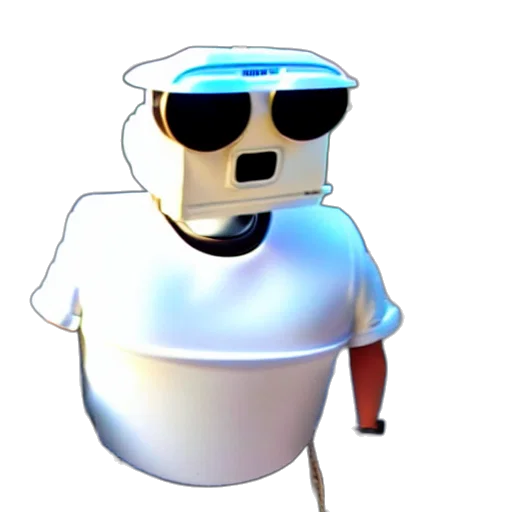 robot, staff, 3d render, concept art, pixel art, cartoon, real, life transparent PNG cut-out