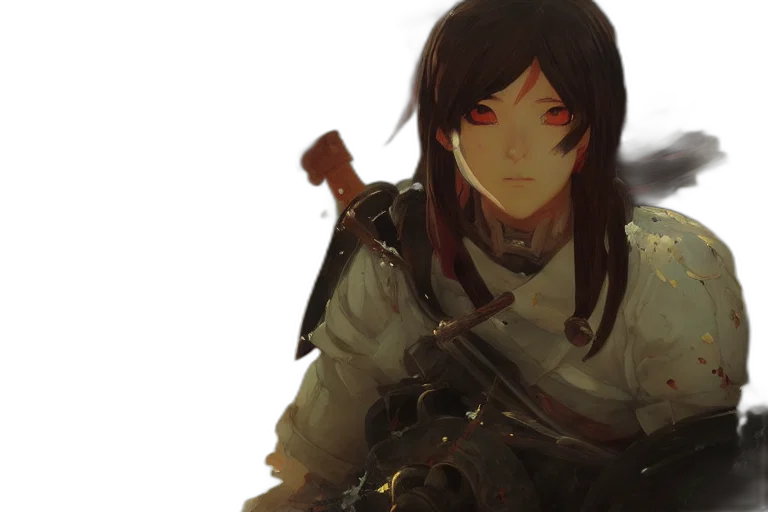 weapon, sword, staff, face transparent PNG cut-out