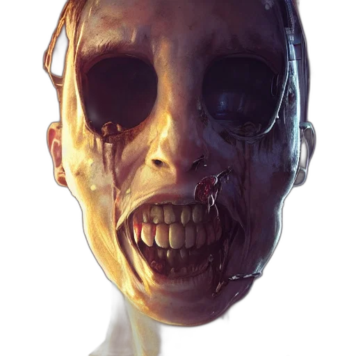 mask, face, creature, robot transparent PNG cut-out