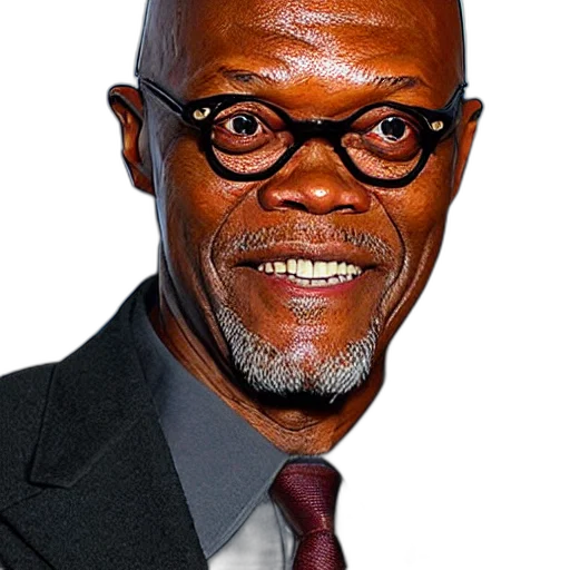 face, animal, photorealistic, cartoon, samuel, jackson, emoji transparent PNG cut-out