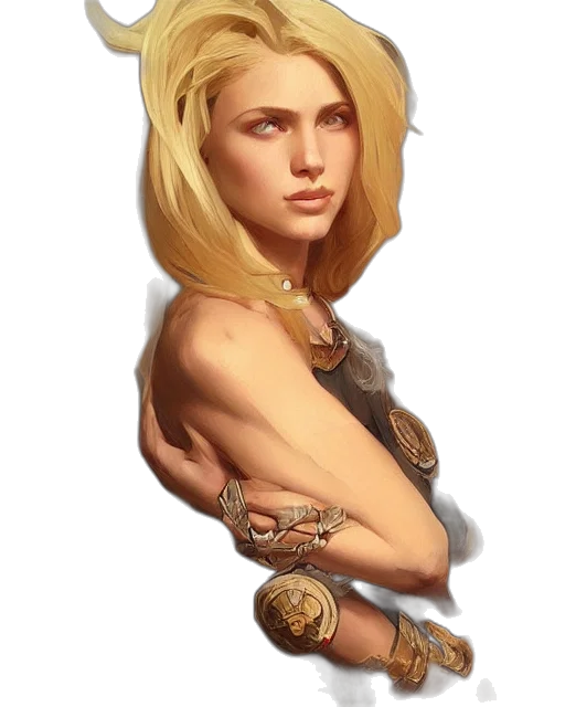 jewelry, face, weapon, staff transparent PNG cut-out