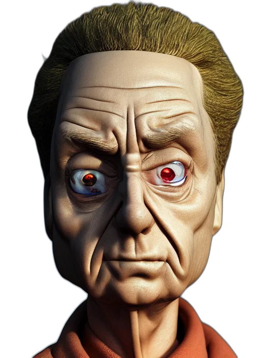 face, mask, staff, 3d render transparent PNG cut-out
