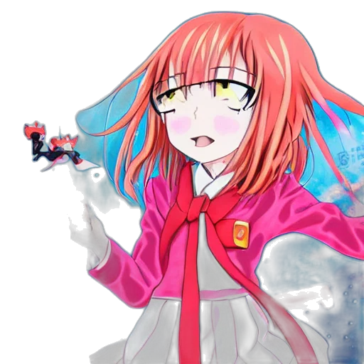 staff, jacket, weapon, flower transparent PNG cut-out