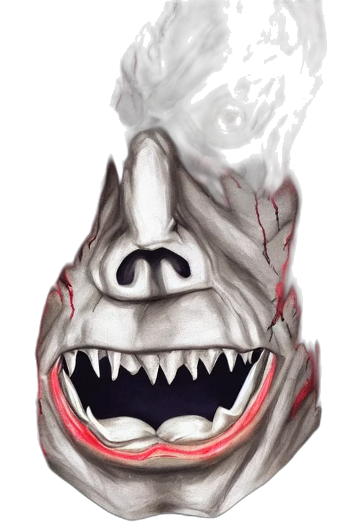 mask, creature, face, dragon transparent PNG cut-out