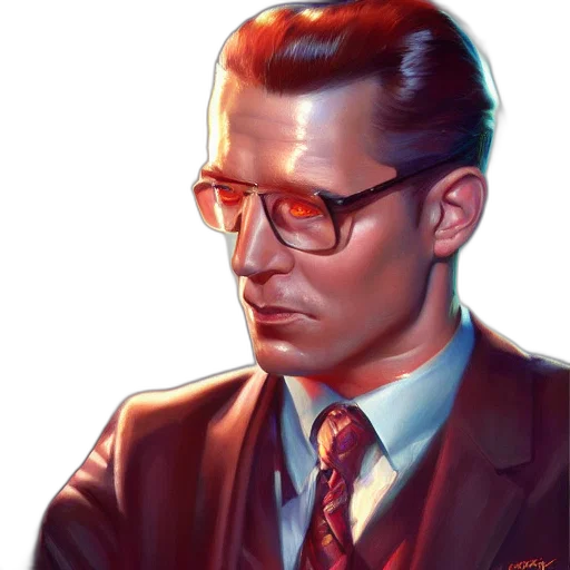face, jacket, comic book art, concept art transparent PNG cut-out